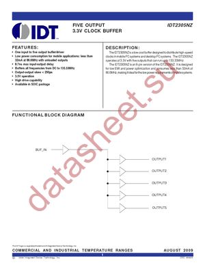 IDT2305NZ-1HDCG datasheet  